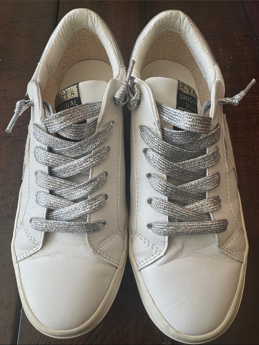 Vintage Havana Women's Metallic Low-Top Sneakers - Size 6.5